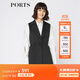 PORTS寶姿女裝 秋季新品百搭無袖中長款風(fēng)衣SA9T010GFQ037 黑色 S (4)