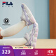 FILA斐樂(lè )兒童童鞋跑步鞋2025年冬季新款男女小童運動(dòng)鞋子籃球鞋 奶白/石南紫-GA 32