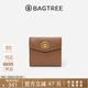 BAGTREE包包樹(shù) 真皮錢(qián)包復古多卡位卡包女士頭層牛皮錢(qián)包生日禮物女 大象灰/烤棕色