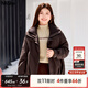 MsShe90%白鴨絨三合一羽絨服大碼女裝2025冬季胖mm可拆內膽短外套 拿鐵色現貨 3XL