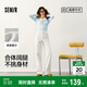 森馬（Semir）森柔牛仔丨牛仔褲女潮流顯瘦褲子25春秋季寬松闊腿褲109925124001