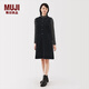 無(wú)印良品（MUJI）女式木棉混燈芯絨背帶裙女裝連衣裙裙子25年秋季BC2OBC5A 黑色 M (160/84A)