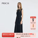 PRICH法式赫本風(fēng)一字領(lǐng)吊帶背心連衣裙2025夏季新款氣質(zhì)小黑裙女 19黑色 S (160)