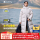 君羽戶(hù)外羽絨服女秋冬款800高蓬白鵝絨加厚防風(fēng)時(shí)尚長(cháng)款鵝絨服 淺杏 M 推薦111-130斤