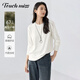 塔馳密司（touchmiss）2025年秋冬季新款疊穿打底衫T恤女士冬季親膚軟糯針織上衣 米白色 XL