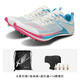 勞拉之星1052火影base基礎版厚底短跑田徑釘子鞋體考跳遠比賽 粉藍白 38