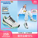 Skechers兒童天際閃穿鞋減震防滑專(zhuān)業(yè)運動(dòng)鞋女大童一腳蹬舒適跑鞋303654L