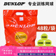 DUNLOP登陸普訓練網(wǎng)球無(wú)壓訓練球耐磨高彈性進(jìn)階比賽球袋裝散裝 鄧祿普訓練球48粒袋裝