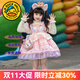 G.DUCKKIDS小黃鴨公主裙女童洛麗塔秋冬兒童連衣裙玲娜貝兒女孩蓬蓬裙打底衫 裙子 100 尺碼2~3歲【 90-100cm】