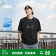 森馬（Semir）短袖T恤男裝熊貓國風印花刺繡2025夏季涼感t寬松上衣109325100113