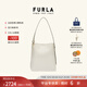 芙拉（FURLA）【限時(shí)優(yōu)惠】MIANOVA牛皮大號女士上班通勤大容量單肩包水桶包 白色