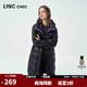 金羽杰加厚黑金羽絨服女長(zhǎng)款冬季都市簡(jiǎn)約寬松羽絨面包服女士Y22608115