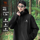 駱駝女裝軟殼衣女防風(fēng)防水外套加絨保暖鎖溫抗靜電連帽夾克男