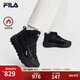 FILA 斐樂(lè )官方女鞋復古運動(dòng)鞋2025冬季新款中幫加絨滿(mǎn)天星休閑鞋 黑-BK 38