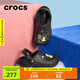 CROCS卡駱馳秋冬新品暖棉洞洞鞋男女秋冬款貝雅暖棉拖鞋|205969 黑/黑-060(建議買(mǎi)大一碼) 43 (270mm)