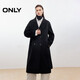 ONLY 2025秋季100%綿羊毛雙面呢純色長(cháng)款毛呢大衣女|12536U002