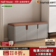 柏夢(mèng)可實(shí)木換鞋凳高端輕奢家用門(mén)口可坐鞋柜入戶(hù)坐凳一體玄關(guān)儲物穿鞋凳 UC-90淺灰色【87*35*42cm】