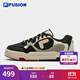 斐樂(lè)（FILA） FUSION斐樂(lè)潮牌BANK DX男鞋場(chǎng)下滑板鞋新款時(shí)尚厚底鞋 豆腐白/黑-TB 41