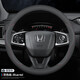 淘精適用本田方向盤(pán)套雅閣XRV思域奧德賽繽智飛度CRV冠道凌派皓影真皮 整張牛皮一接口（不帶標）紅藍線(xiàn)