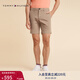 TOMMY HILFIGER【微彈直筒】夏季男裝經(jīng)典百搭商務(wù)簡(jiǎn)約休閑西褲短褲 卡其色AEG 32
