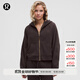 lululemon丨Scuba 女士超寬松款拉鏈連帽衫 LW3HTLS 紅杉棕/金 M /L