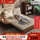 冬木可折疊沙發(fā)床一體兩用2025款推拉雙人多功能小戶(hù)型客廳實(shí)木沙發(fā)床 帶儲物箱-1.5M-海綿款-胡桃色