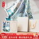 織錦樓桑蠶絲方巾女珍珠項鏈套裝節日禮品圍巾真絲印花絲巾禮盒裝