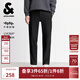 杰克·瓊斯（JACK&JONES）25年男裝秋冬褲子男直筒零壓褲加絨長(cháng)褲商務(wù)休閑褲免燙易打理男褲 黑色037 四季款 30 170
