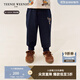 Teenie WeenieKids小熊童裝25年新款男女寶寶彈力刺繡仿牛仔褲 藏青色 100 cm