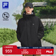 FILA斐樂(lè)官方情侶款戶外外套2025秋新戶外運(yùn)動(dòng)防風(fēng)透濕抗菌連帽夾克男 正黑色-BK 2XL 185/104A/XXL