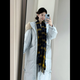 億梵莎棉服女2025新款冬季韓系寬松棉衣中長(cháng)款羽棉襖絨服女超好看潮外套 奶藍色 均碼 （可聯(lián)系客服備注碼數）