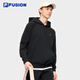 FILA FUSION斐樂(lè )潮牌【章昊同款】男子連帽衛衣冬季時(shí)尚寬松針織上衣