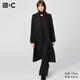 優(yōu)衣庫合作款/女裝雙排扣長(cháng)大衣/25秋冬新款479665 09 黑色 S