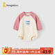 童泰（TONGTAI）嬰兒包屁春秋男女寶寶衣服兒童連體哈衣TS41Q089-DS粉色66cm