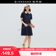 佐丹奴設計師款裙子女夏季運動(dòng)撞色翻領(lǐng)polo連衣裙女18465912