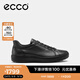 愛(ài)步（ECCO）板鞋男 25年新款輕便軟底平底鞋休閑鞋男 柔酷7號470824 黑色47082451052 42