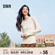 森馬（Semir）長(cháng)袖T恤女吸濕發(fā)熱抗菌緊身內搭2024圓領(lǐng)抓絨套頭衫109724101007