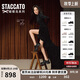 思加圖楊冪同款2025秋季蝴蝶島老爹鞋女鞋ECE83CM5 松露黑 37