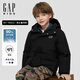 蓋璞【大小童同款】Gap男女童2025秋季新款Logo防風(fēng)派克羽絨服805256 黑色 130 cm(8-9歲)亞洲尺碼
