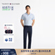 TOMMY HILFIGER【輕薄感】25秋冬男免燙易打理色丁直筒西褲長(cháng)褲休閑褲38911 藏青色DW5 -直筒版-正常拍 31 (2.4尺)