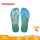 havaianas哈唯納Slim Postcard巴西印花人字拖外穿女士夏天涼拖鞋 0121-米色 37-38