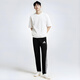 阿迪達斯 （adidas）三條紋側標休閑運動(dòng)男女秋季直筒長(cháng)褲 黑白 L