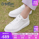 金利來(lái)（Goldlion）男鞋板鞋小白鞋休閑鞋時(shí)尚舒適系帶休閑鞋G522310478BBE白色41