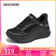 斯凱奇（Skechers）女鞋2025新款秋季厚底閃穿一腳蹬軟底百搭休閑運動(dòng)鞋糕糕鞋117526
