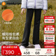 moodytiger女童微喇褲保暖高彈冬季款兒童運動(dòng)褲透氣加絨休閑長(cháng)褲| 小云朵S