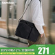 tomtoc單肩電腦包手提公文包男女14英寸商務(wù)休閑16英寸筆記本包A33 經(jīng)典黑 14英寸