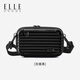 ELLE HOMME  休閑斜挎包手機包化妝包零錢(qián)包 百搭黑