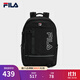 FILA 斐樂(lè )官方男士背包2025秋季新款時(shí)尚休閑雙肩包大容量電腦包 正黑色-BK XS