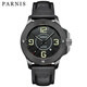 柏尼時(shí)（PARNIS）指揮官系列手表男表 軍表風(fēng) 自動(dòng)機械表 夜光防水型男腕表 大表盤(pán) 玄鐵黑－新薄款黑皮帶－大表盤(pán)