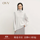 OVV秋冬熱賣(mài)女裝高領(lǐng)保暖舒適粗針闊版長(cháng)袖休閑羊絨衫 晨曦紫 M